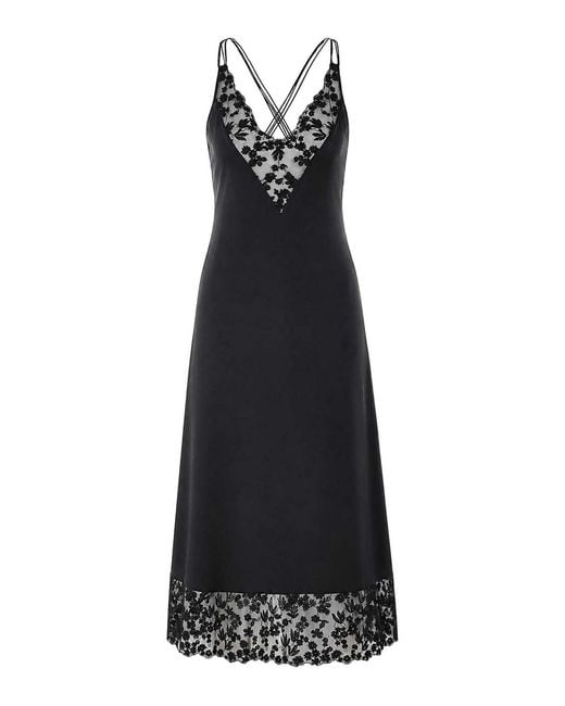 Fendi Black Silk And Lace Dress