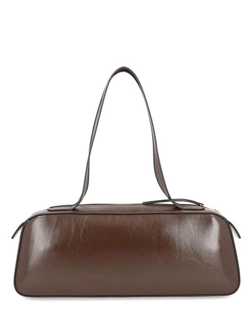 Khaite Brown Calfskin Shoulder Bag