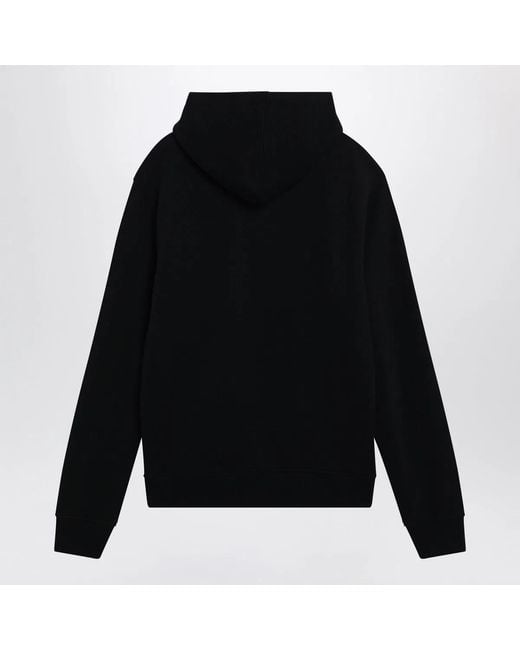 AMI Black Ami De Coeur Hoodie for men