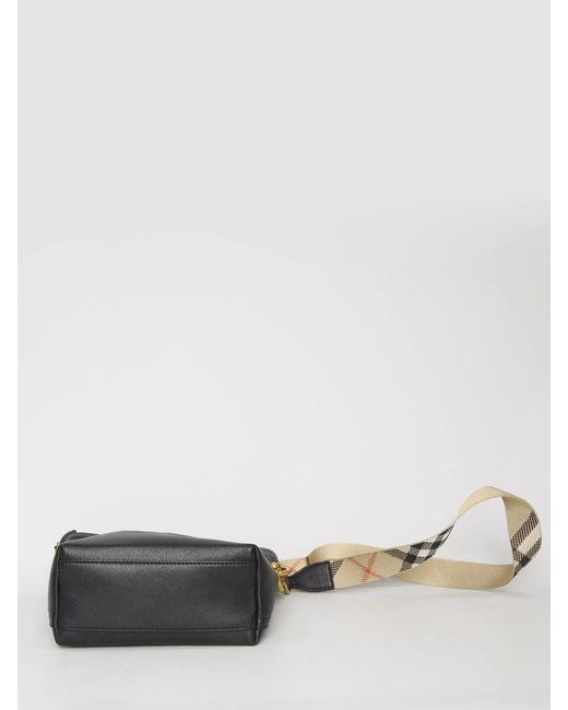 Burberry Black Mini B Clip Bucket Bag