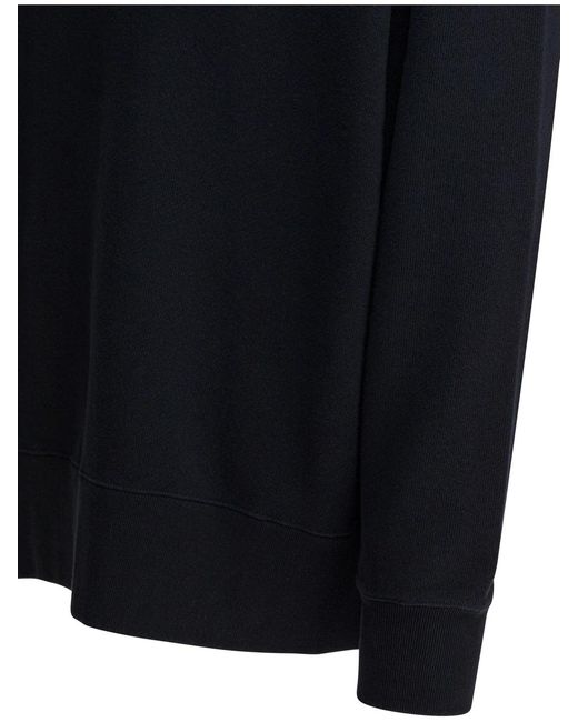 Beams Plus Blue Cotton Sweatshirt for men