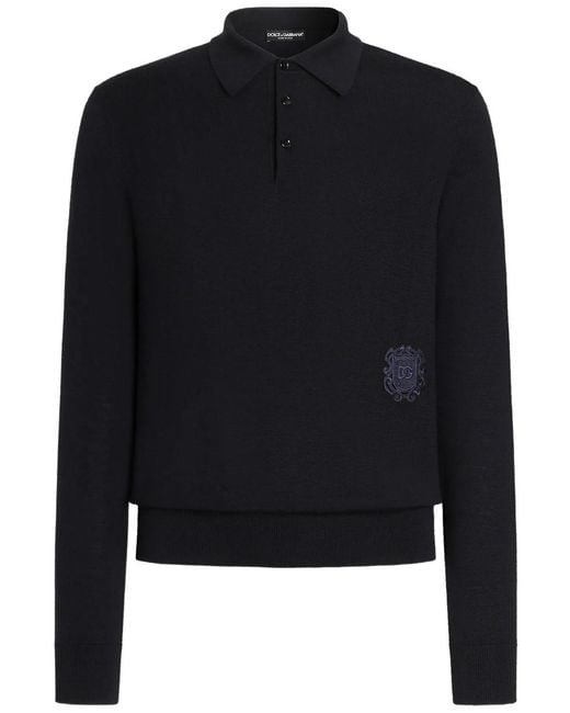 Dolce & Gabbana Black Dolce & Gabbana Polo for men
