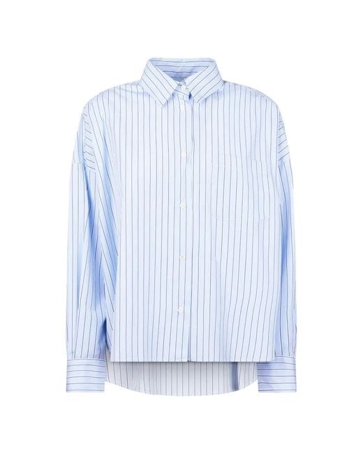 Weekend by Maxmara Blue Aureo Shirt With And Stripes