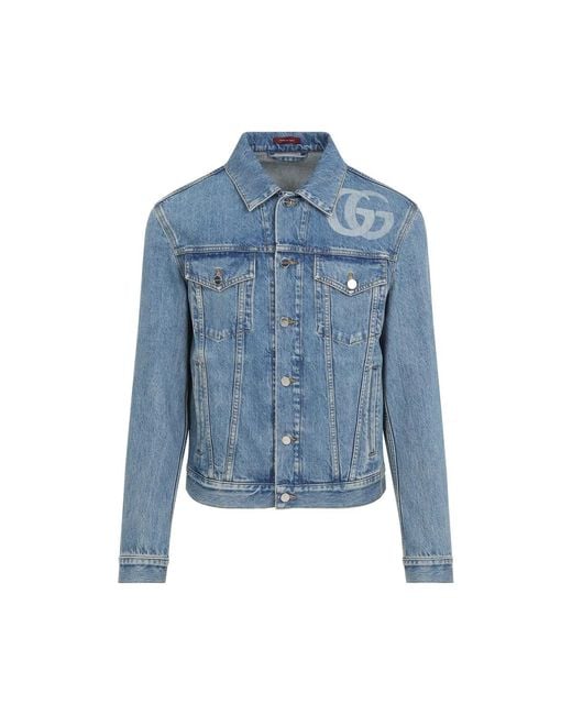 Gucci Blue Denim Jacket for men