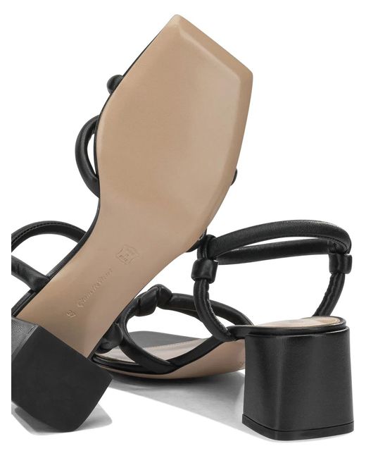 Gianvito Rossi Black "Juno 55 Mm" Heeled Sandals