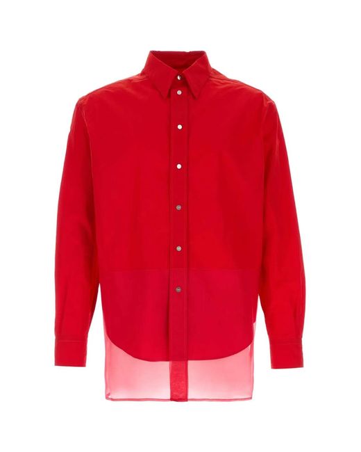 Fendi Red Nylon Shirt for men