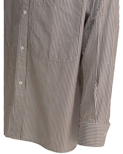 Beams Plus Gray Cotton Shirt for men