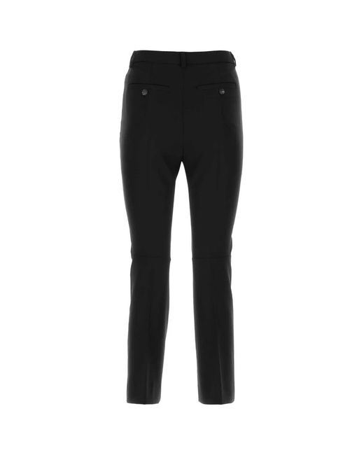 Sportmax Black Wool Navetta Pant