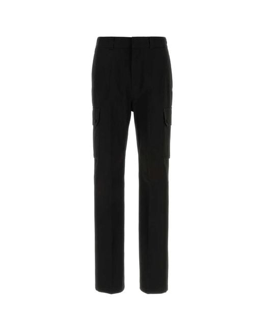 Givenchy Black Straight Cargo Pants for men
