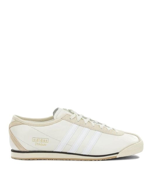 Adidas Originals White "Italy 70S" Low Top Sneakers for men