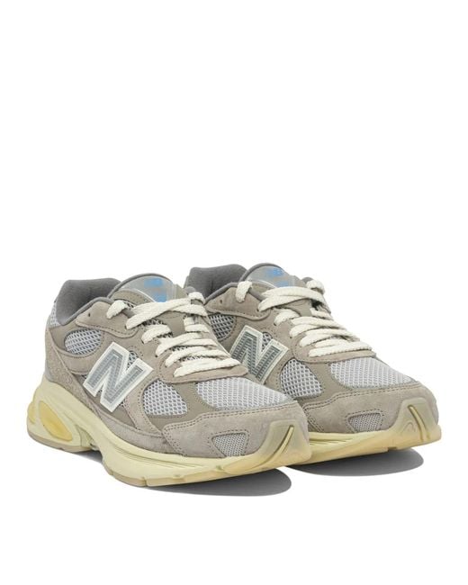 New Balance Gray Rubber Sneakers for men