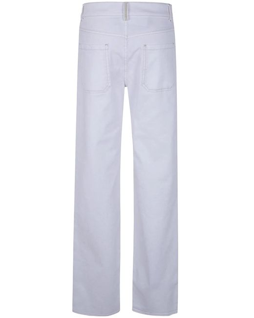 Fabiana Filippi White Wide Leg Trousers
