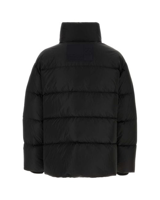 DSquared² Black Colorblock Oversized Down Jacket for men