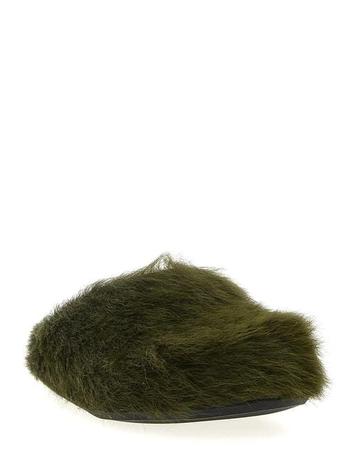 Marni Green Calfskin Mules for men