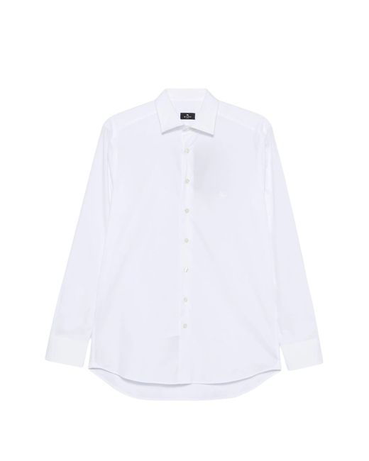 Etro White Shirt Roma Logo for men