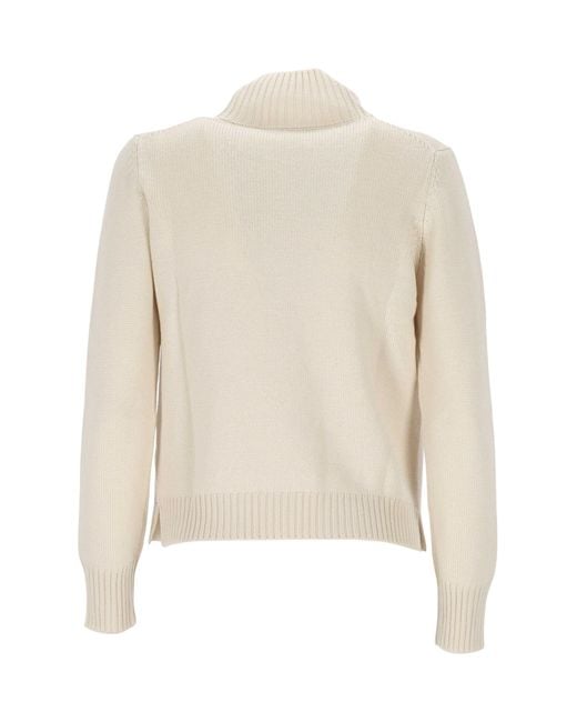 Gran Sasso White Turtleneck Long-Sleeved Jumper