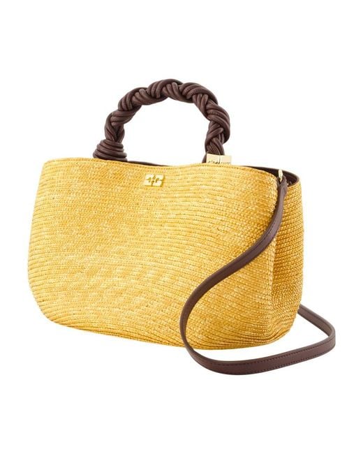 Ganni Yellow Bou Small Handbag