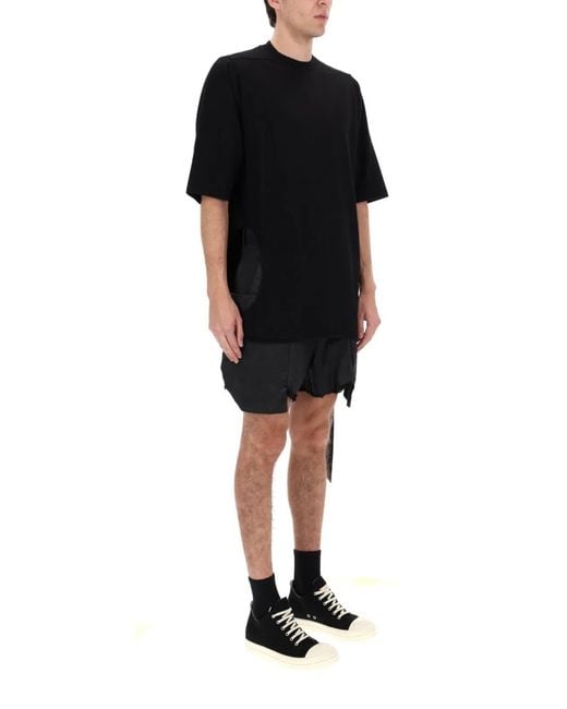 Rick Owens Black Cotton T-Shirt for men