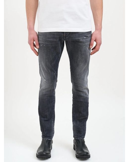 DSquared² Blue Teddy Denim Trousers for men