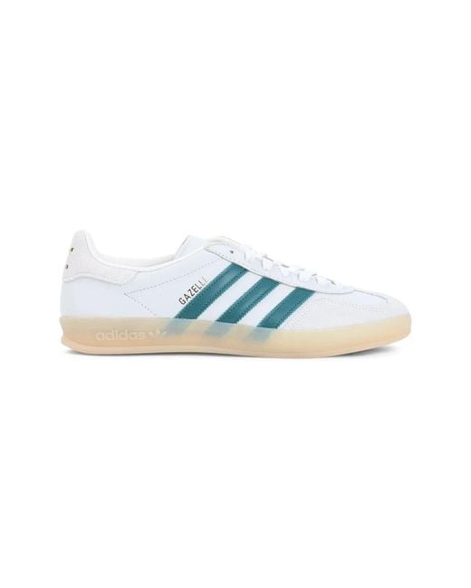 Adidas Originals Blue Gazelle Indoor Leather Sneakers for men