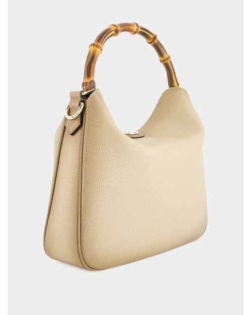Gucci Gray Shoulder Bag Diana Medium Size