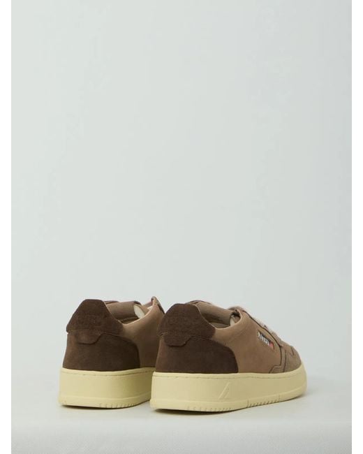 Autry Brown Medalist Low Sneakers for men