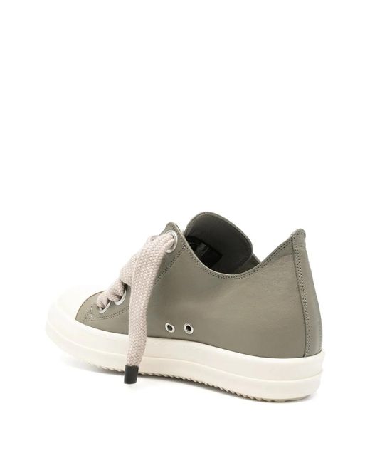 Rick Owens White Jumbolace Low Sneakers for men