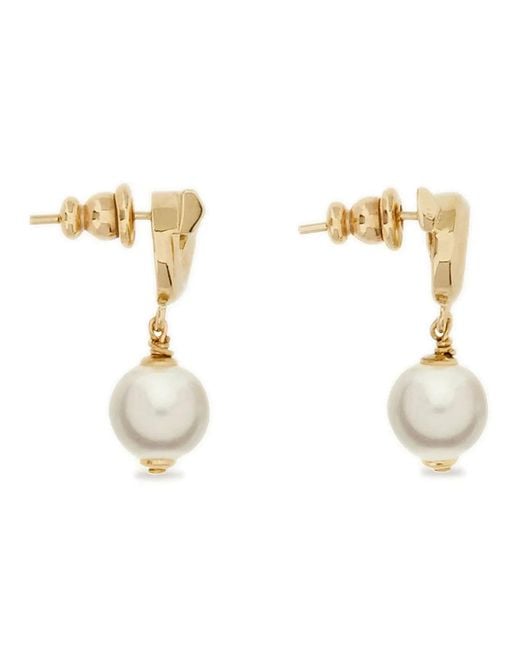 Ferragamo Metallic New Gancini Earrings