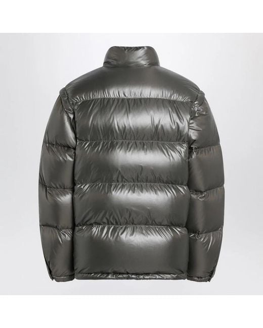 Prada Gray Camouflage Re-Nylon Down Jacket for men