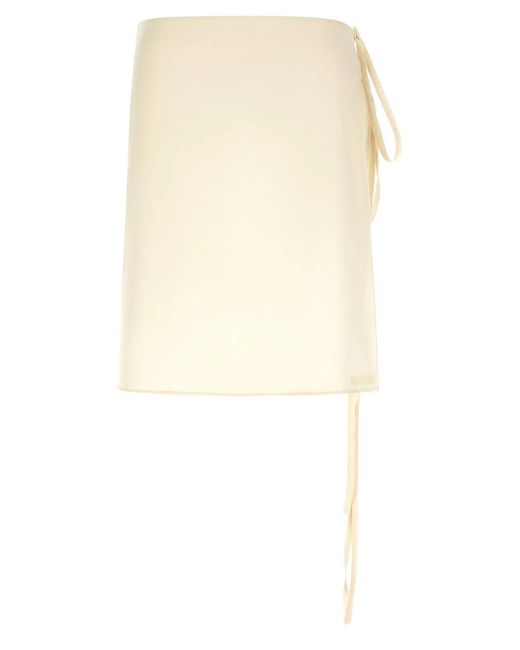 MISENITHE White 'Jude' Sarong Skirt