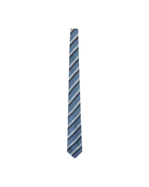 Kiton Blue Silk Tie for men