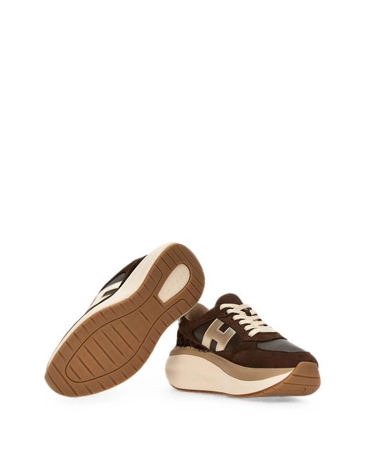 Hogan Brown Maxi I Active Sneakers