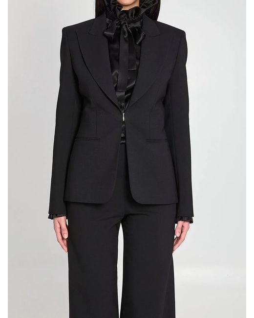 Gucci Black Technical Stretch Wool Jacket