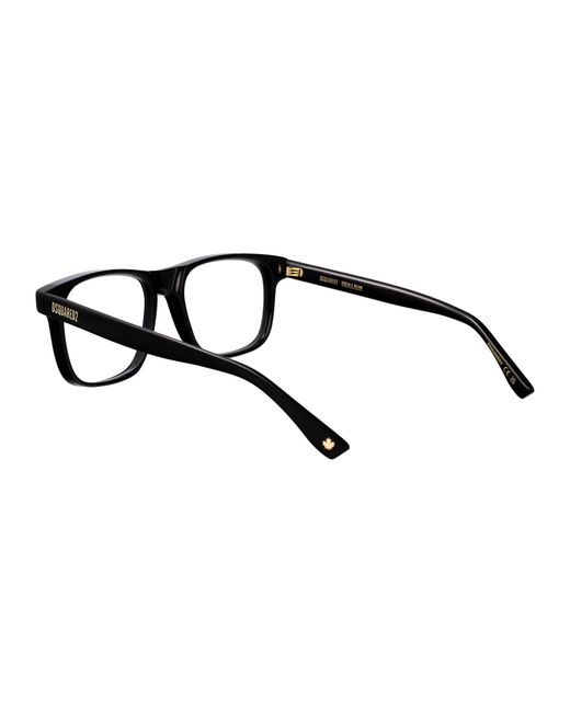 DSquared² Black Acetate Glasses for men