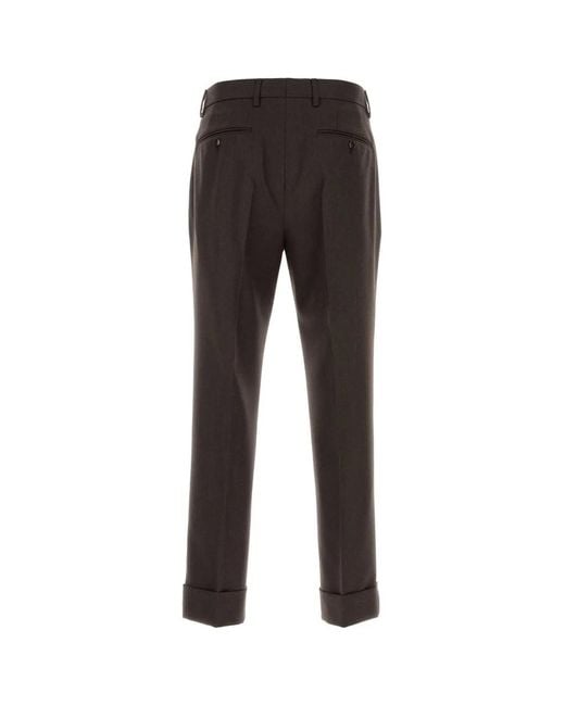 Burberry Black Dark Wool Pant for men