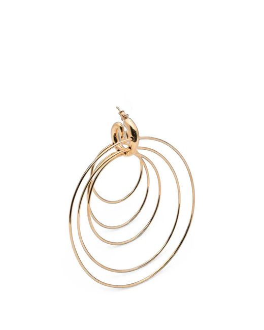 Panconesi Metallic "Pierced Serpent" Hoops Large