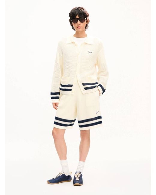 KENZO White Mesh Shorts for men
