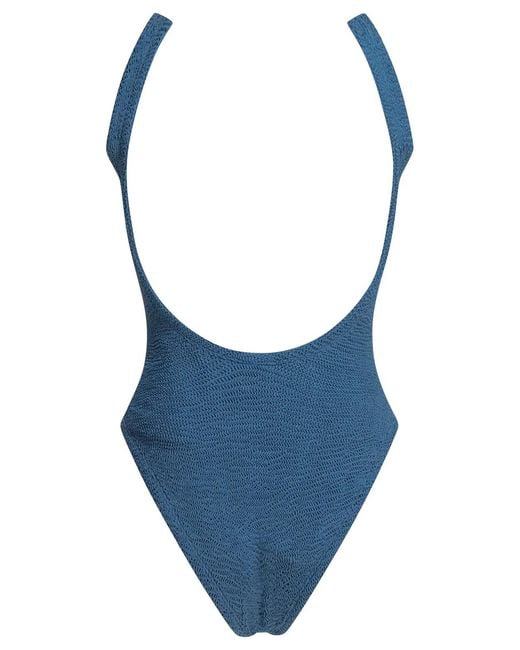 Hunza G Blue Polyamide Elastane Swimwear