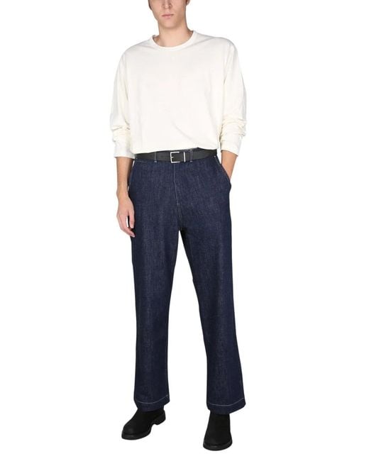 Nigel Cabourn Blue Factory Jeans for men