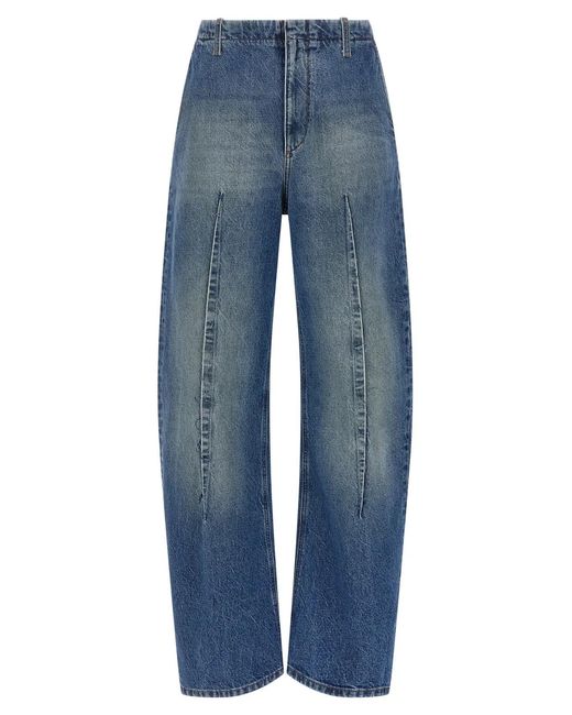 MM6 by Maison Margiela Blue Vertical Pinch Jeans