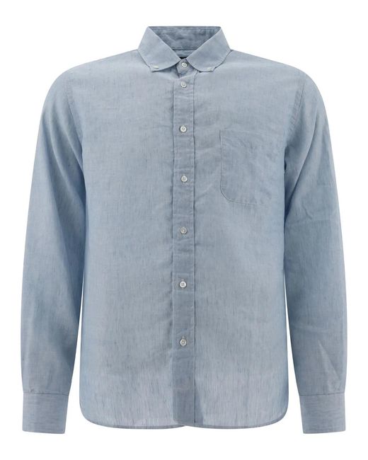 Beams Plus Blue Coolmax Casual Shirt for men