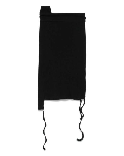 OTTOLINGER Black Cotton Mini Skirt