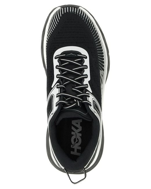 Hoka One One White 'Bondi 7' Sneakers for men