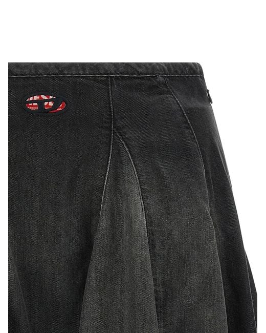 DIESEL Black 'De-Spiki-S' Skirt