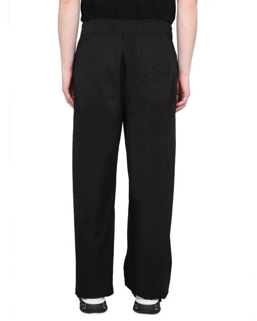 Versace Black Drawstring Pants for men
