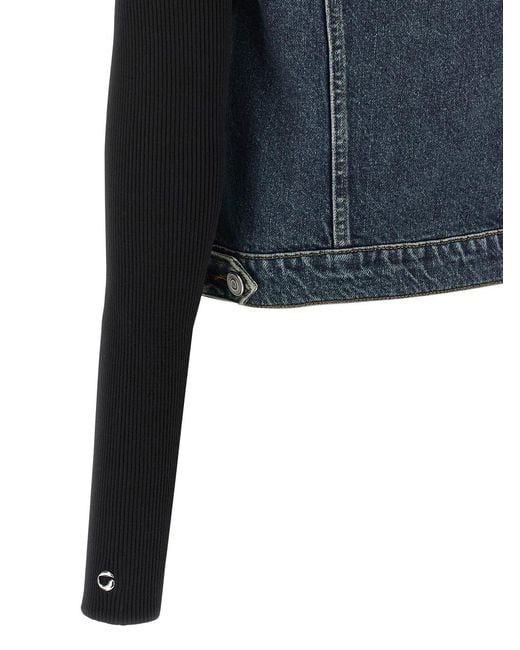 Coperni Blue 'Hybrid Rib Denim' Jacket