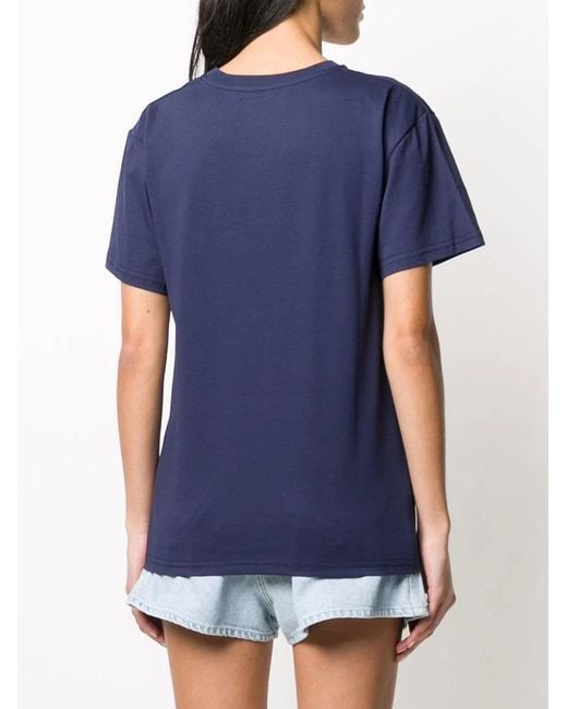 Alberta Ferretti Blue Cotton T-Shirt