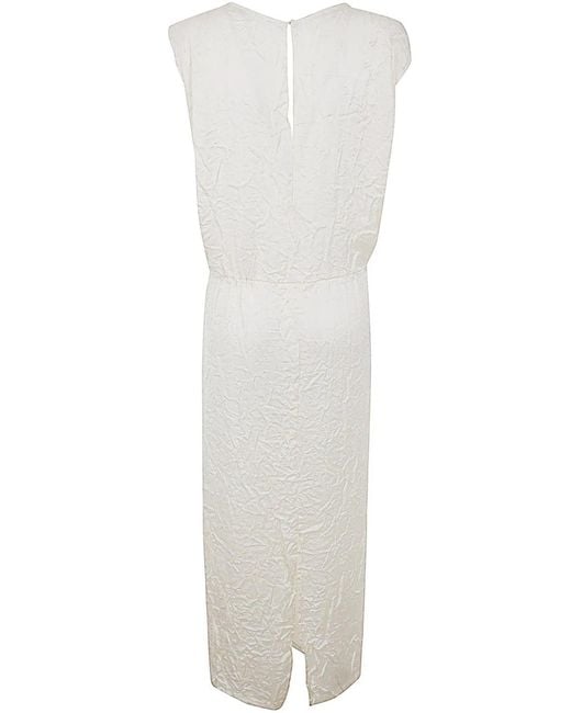 Maria Calderara White Back Or Front Long Dress