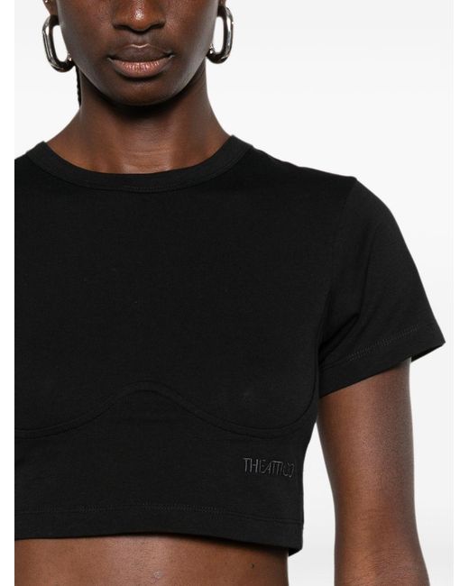 The Attico Black Logo Cotton T-Shirt