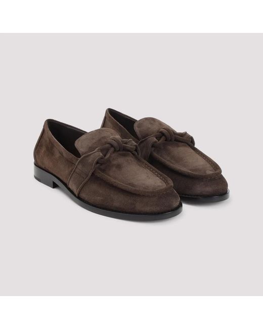 Bottega Veneta Brown Astaire Suede Loafers for men